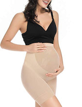 Load image into Gallery viewer, KIM S Maternity Shapewear Maternity Underwear for Dresses Maternity Dress for Baby Shower Maternity Panties Vestidos para Embarazadas Maternity Shorts Over Belly Pregnancy Shapewear Nude XL