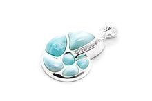 Load image into Gallery viewer, Larimar Pendant Gemstones with 925 Sterling Silver Classic Jewelry Women