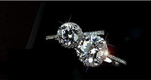 Load image into Gallery viewer, Yuren Womens Vintage White Diamond Silver Engagement Wedding Band Ring (US Code 10)