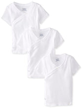 Load image into Gallery viewer, Gerber Unisex-Baby Newborn 3 Pack Short Sleeve Side Snap Shirt, White, 0-3 Months