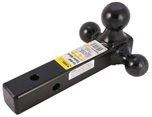 Load image into Gallery viewer, MAXXHAUL Black 70270 Hollow Shaft Triple Ball Mount - Black