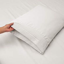 Load image into Gallery viewer, Clara Clark Bed Sheets, Premier 1800 Series 4 Piece Bed Sheet Set, Deep Pocket, Wrinkle, Fade, Stain Resistant, Luxury Soft Bedding Sheets & Pillowcases, Full, White