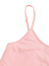 Load image into Gallery viewer, SheIn Women's Solid Print Cami Crop Top and Shorts Pajamas Set Medium Plain Pink