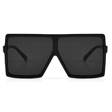 Load image into Gallery viewer, CHAUOO Ultralight Square Oversized Sunglasses Classic Fashion Style 100% UV Protection for Women Men (Black)