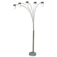 Load image into Gallery viewer, Ore International 3031F5W 84-Inch 5-Light Arch Floor Lamp, Chrome