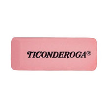 Load image into Gallery viewer, TICONDEROGA Pink Carnation Erasers, Wedge, Medium, Pink, 2-5/16 x 13/16 x 7/17 Inches, 3-Pack (38943)