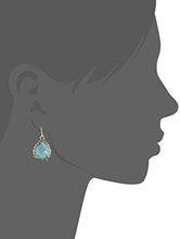Load image into Gallery viewer, Barse Jubilee Teardrop Bronze and Turquoise Earrings