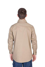 Load image into Gallery viewer, TICOMELA FR Shirts for Men Flame Resistant Shirt NFPA2112 7oz Khaki Men's Welding Shirt