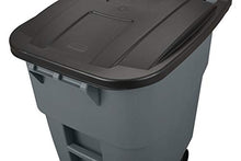 Load image into Gallery viewer, Rubbermaid Commercial Products Brute Rollout Trash/Garbage Can/Bin with Wheels, 50 GAL, for Restaurants/Hospitals/Offices/Back of House/Warehouses/Home, Gray (FG9W2700GRAY)