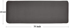 Load image into Gallery viewer, BalanceFrom GoYoga+ All-Purpose 1/2-Inch Extra Thick High Density Anti-Tear Exercise Yoga Mat and Knee Pad with Carrying Strap (Black)
