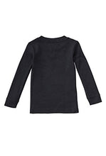Load image into Gallery viewer, RABBIT SKINS 100% Combed Ringspun Cotton Toddler Long Sleeve Baby Rib Pajama Top, Black, 3T