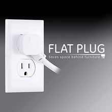 Load image into Gallery viewer, GE 6 Outlet Surge Protector, 10 Ft Extension Cord, Power Strip, 800 Joules, Flat Plug, Twist-to-Close Safety Covers, White, 14092