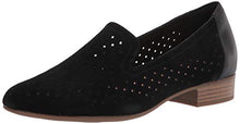 Load image into Gallery viewer, Clarks womens Juliet Hayes Loafer Flat, Black Suede, 8 US