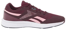 Load image into Gallery viewer, Reebok Women's Runner 4.0 Running Shoe, Maroon/Classic Pink/Smoky Indigo, 5