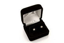 Load image into Gallery viewer, 14k White Gold 2mm Round Solitaire Basket Set Stud Earrings with Screw Back