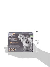 Load image into Gallery viewer, Tommee Tippee Closer to Nature Baby Bottle, Anti-Colic, Breast-like Nipple, BPA-Free - Extra Slow Flow, 5 Ounce (4 Count), Translucent (522568)