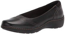Load image into Gallery viewer, Clarks womens Cora Eliza Ballet Flat, Black Leather, 9 US