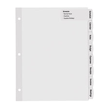 Load image into Gallery viewer, Avery Big Tab Printable Large White Label Dividers with Easy Peel, 8 Tabs, 4 Sets (14439)