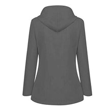 Load image into Gallery viewer, Thenxin Rain Jacket Women's Waterproof Windproof Hooded Outdoor Raincoat Hiking Windbreaker(Gray,XL)