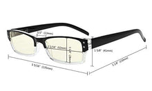 Load image into Gallery viewer, Anti Blue Rays Reduce Eyestrain and Headache Eyeglasses Computer Reading Glasses(Brown-Clear) +3.0