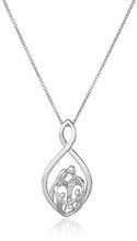 Load image into Gallery viewer, Amazon Collection Sterling Silver Family Infinity Pendant Necklace, 18"