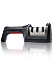 Load image into Gallery viewer, Knife Sharpeners Professional Three-step Knife Sharpener,3 Materials Grinding Groove,Diamond, Tungsten Steel and Ceramic Rod Helps Restore and Polish Blades, Quickly, Safe and Easy to Use