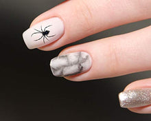 Load image into Gallery viewer, Scary Spider Halloween Water Slide Nail Art Decals - Salon Quality! - Great for Halloween!