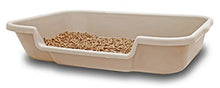 Load image into Gallery viewer, Kitty Go Here Senior Cat Litter Box 24" x 20" x 5" Beach Sand Color. Opening is 12" Wide and 3" from The Floor. Made in The USA are Available Under PuppyGoHere.