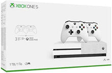 Load image into Gallery viewer, Microsoft Xbox One S 1TB HDD Bundle with Two (2X) Wireless Controllers, 1-Month Game Pass Trial, 14-Day Xbox Live Gold Trial - White (2016 Model)