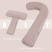 Load image into Gallery viewer, INSEN Pregnancy Pillow,Maternity Body Pillow with Pillow Cover,H Shaped Body Pillow for Pregnant Women (57in, Orgnanic Cotton)