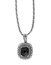 Load image into Gallery viewer, Effy 925 Sterling Silver Onyx Square Pendant, 3.9 TCW IPSVH136XX