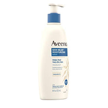 Load image into Gallery viewer, Aveeno Skin Relief Fragrance-Free Moisturizing Lotion for Sensitive Skin, with Natural Shea Butter & Triple Oat Complex, Unscented Therapeutic Body Lotion for Itchy, Extra-Dry Skin, 18 fl. oz