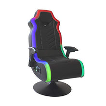Load image into Gallery viewer, X Rocker 5152401 Zeta PC Chair 2.0 BT, 25.2" x 27.56" x 48.43", Black