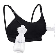 Load image into Gallery viewer, Hands Free Pumping Bra, Momcozy Adjustable Breast-Pumps Holding and Nursing Bra, Suitable for Breastfeeding-Pumps by Lansinoh, Philips Avent, Spectra, Evenflo and More(Black, Medium)