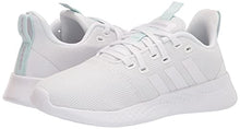 Load image into Gallery viewer, adidas Women's Puremotion Running Shoe, White/White/Halo Mint, 9.5