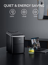 Load image into Gallery viewer, Silonn Ice Makers Countertop, 9 Cubes Ready in 6 Mins, 26lbs in 24Hrs, Self-Cleaning Ice Machine with Ice Scoop and Basket, 2 Sizes of Bullet Ice for Home Kitchen Office Bar Party