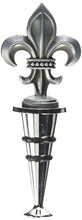 Load image into Gallery viewer, Thirstystone Wine Stopper, Fleur de Lis, Silver