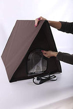 Load image into Gallery viewer, K&H Pet Products Outdoor Multi-Kitty A-Frame Chocolate 35 X 20.5 X 20 Inches Heated