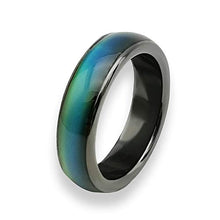 Load image into Gallery viewer, Morchic Magnetic Hematite Stone Mood Ring for Women Men, Therapy Arthritis Anxiety Pain Relief, Balance Root Chakra (8.75)