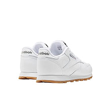 Load image into Gallery viewer, Reebok Boy's Classic Leather Footwear, White/Gum/INT, 3.5