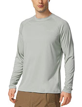 Load image into Gallery viewer, BALEAF Men's Long Sleeve Shirts Lightweight UPF 50+ Sun Protection SPF T-Shirts Fishing Hiking Running Gray Size XXL