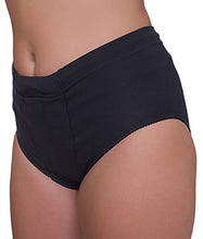 Load image into Gallery viewer, Vulvar Varicosity and Prolapse Support Brief with Groin Compression Bands - Black - Medium