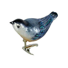 Load image into Gallery viewer, Old World Christmas Ornaments: Nuthatch Glass Blown Ornaments for Christmas Tree