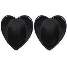 Load image into Gallery viewer, rockcloud Worry Stone,Thumb Palm Stones for Anxiety, Healing Crystal, Heart Shape, Black Obsidian