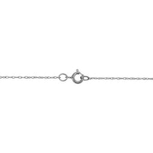 Load image into Gallery viewer, Kooljewelry Solid 10k White Gold Thin Rope Chain Necklace (0.8 mm, 20 inch)