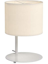Load image into Gallery viewer, Amazon Brand – Rivet Mid-Century Table Lamp with Bulb, 18"H, Matte White