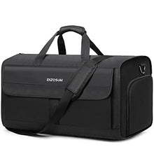 Load image into Gallery viewer, Carry On Garment Bags for Travel Large Suit Bags for Men Convertible Garment Duffle Bag for Men Women with Shoes Compartment Weekender Duffel Bag 2 in 1 Hanging Dress Suitcase Suit Travel Bags,Black