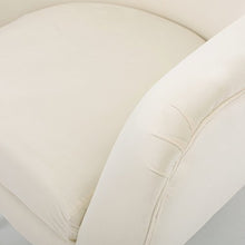 Load image into Gallery viewer, Christopher Knight Home Seigfried Velvet Arm Chair, Ivory