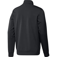 Load image into Gallery viewer, adidas Men's Essentials Warm-Up 3-Stripes Track Top, Dark Grey Heather/Black, Small