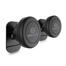 Load image into Gallery viewer, Magnetic Car Mount, WixGear Universal Stick On Mount (2 Pack) Dashboard Magnetic Phone Holder for Car for Cell Phones and Mini Tablets with Fast Swift-snap Technology, Magnetic Cell Phone Mount